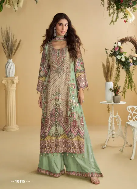 Anika By Sayuri Natural Crep Silk Readymade Suits Exporters In India